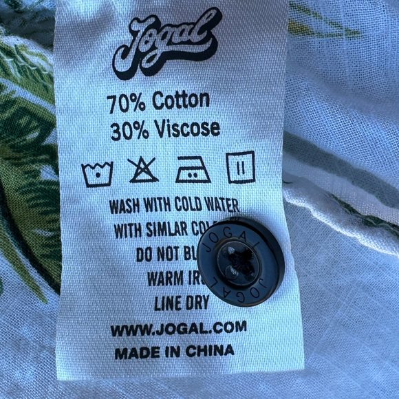 JOGAL Men's Pineapple Print Camp Shirt - XXL - Picture 6 of 7